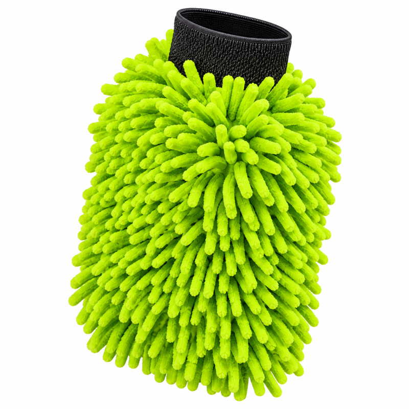 Kaiser Large Chenille Wash Mitt V3 – zestaw 3 rękawic do mycia auta, zielone