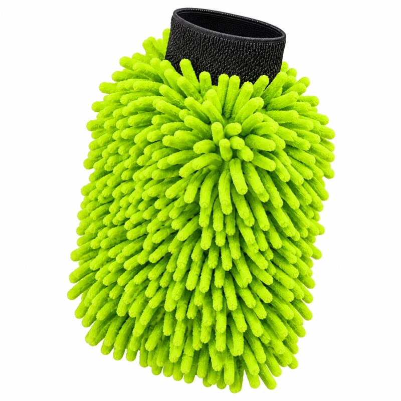 Kaiser Large Chenille Wash Mitt V3 – zestaw 3 rękawic do mycia auta, zielone
