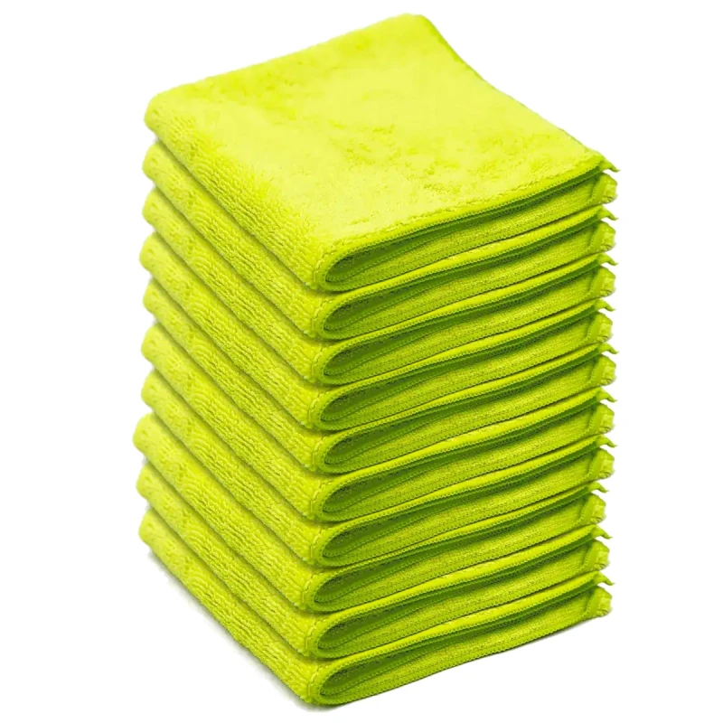 Zestaw 10szt Kaiser Mikrofibra Profesjonalna Limonkowa 40x40 320g PRO - Uniwersalna