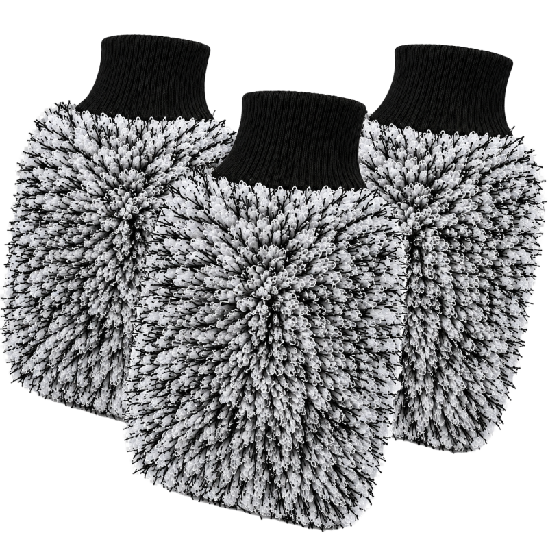 Kaiser Wash mitt Premium - Rękawica do mycia Auta Detailing Zestaw 3 szt