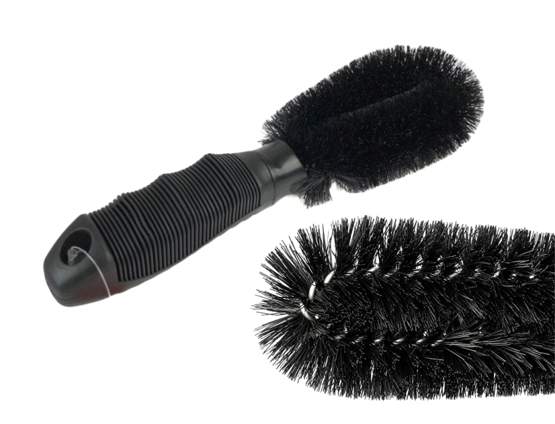 Kaiser szczotka do felg czarna 26 cm gumowana rączka