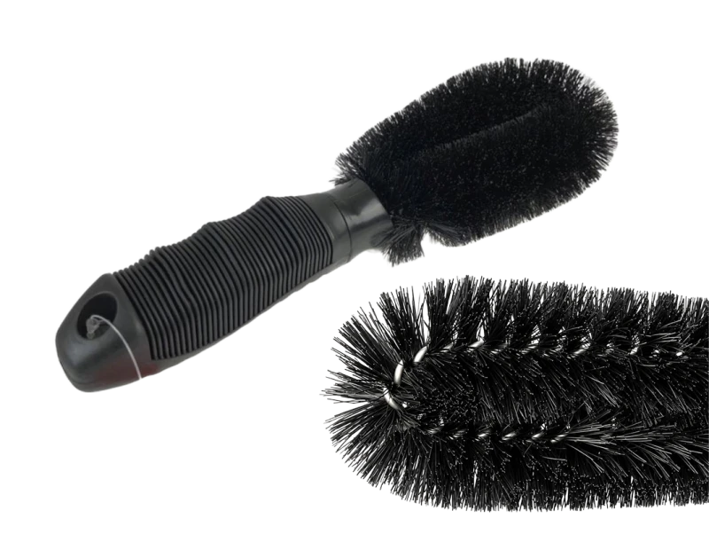 Kaiser szczotka do felg czarna 26 cm gumowana rączka