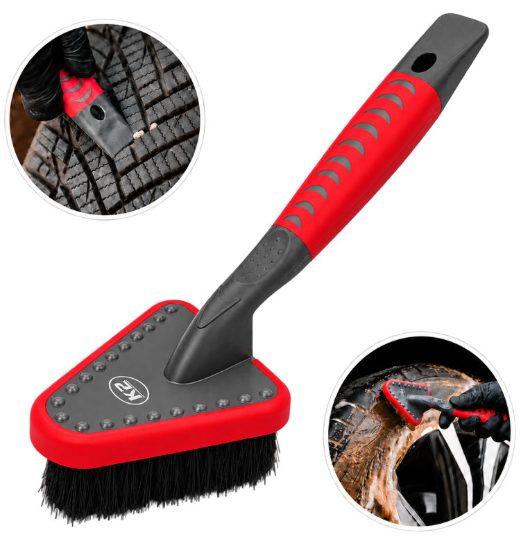 K2 Trixon Pro – trójkątna szczotka do mycia opon i nadkoli