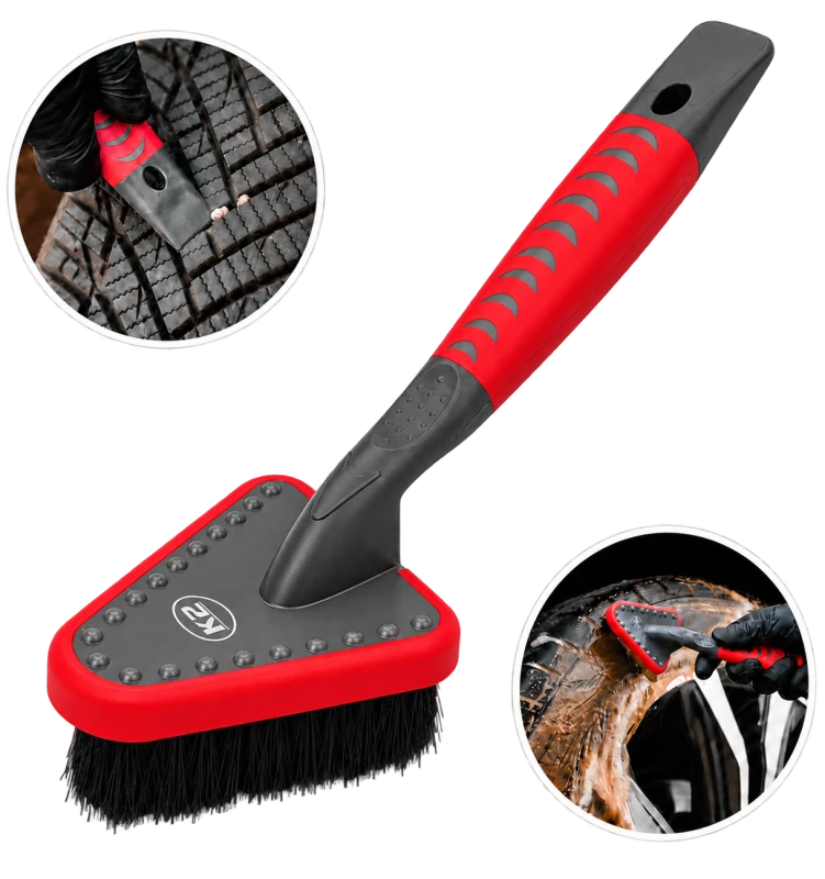 K2 Trixon Pro – trójkątna szczotka do mycia opon i nadkoli