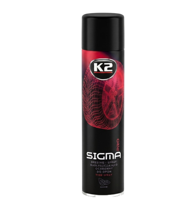 K2 Sigma Aero PRO 600 ml – dressing do opon w sprayu, efekt mokrej opony