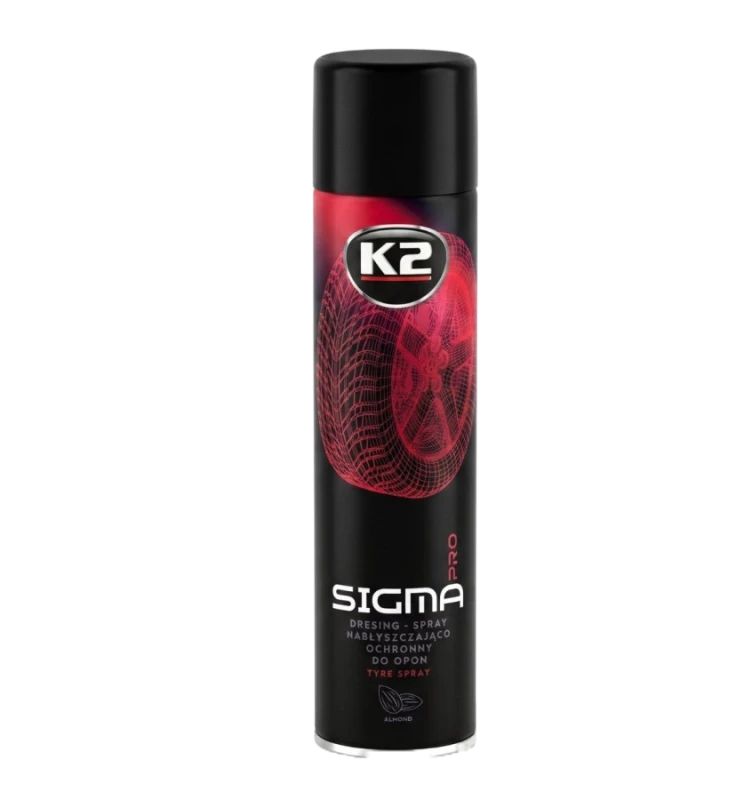 K2 Sigma Aero PRO 600 ml – dressing do opon w sprayu, efekt mokrej opony
