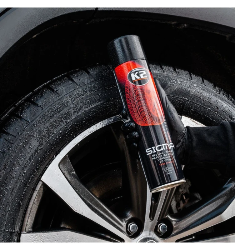 K2 Sigma Aero PRO 600 ml – dressing do opon w sprayu, efekt mokrej opony