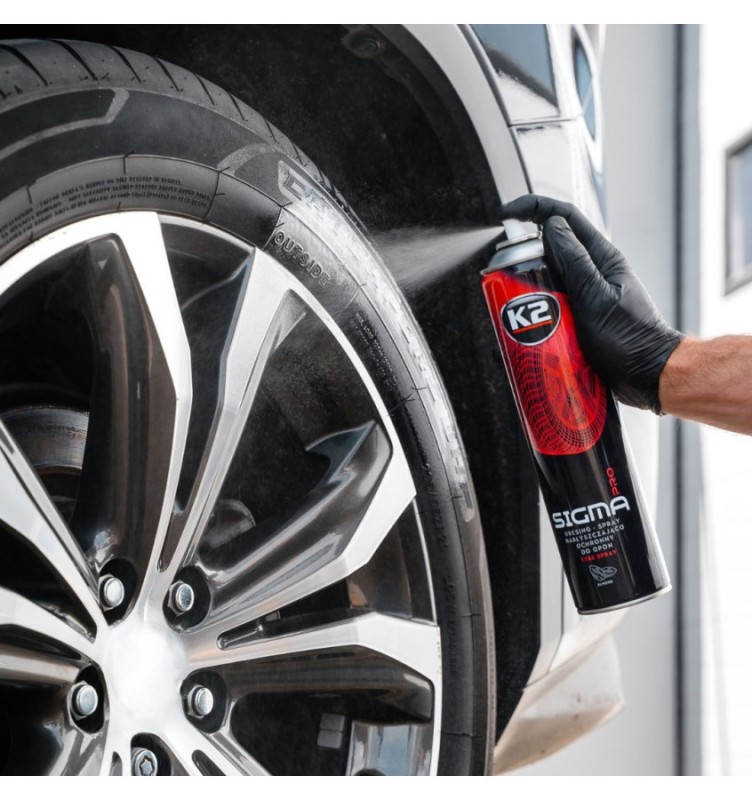 K2 Sigma Aero PRO 600 ml – dressing do opon w sprayu, efekt mokrej opony