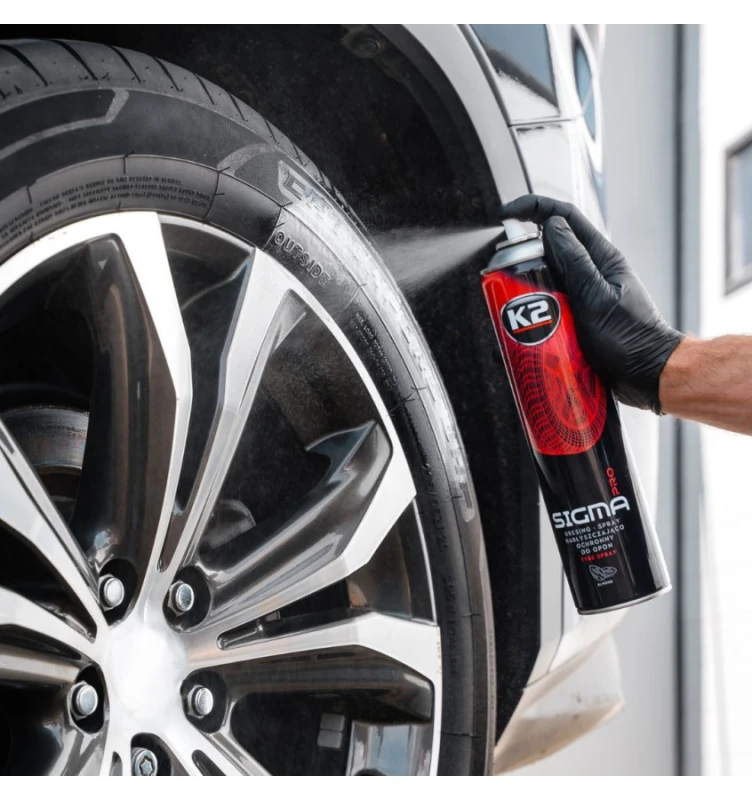 K2 Sigma Aero PRO 600 ml – dressing do opon w sprayu, efekt mokrej opony