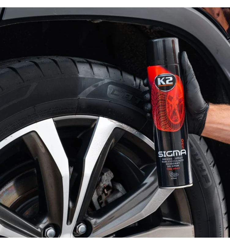 K2 Sigma Aero PRO 600 ml – dressing do opon w sprayu, efekt mokrej opony