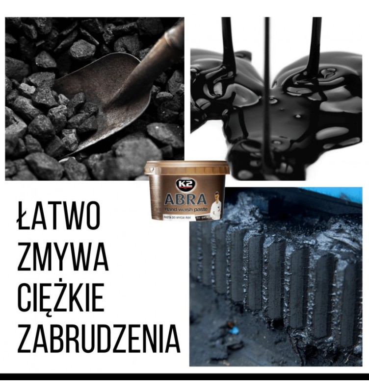 K2 ABRA Pasta do mycia rąk 500 ml – warsztatowa, z aloesem i gliceryną