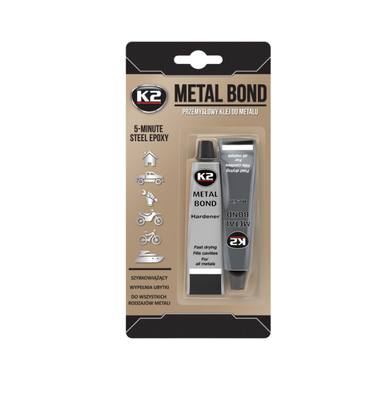 K2 Metal Bond klej epoksydowy do metalu 2-składnikowy 58 g
