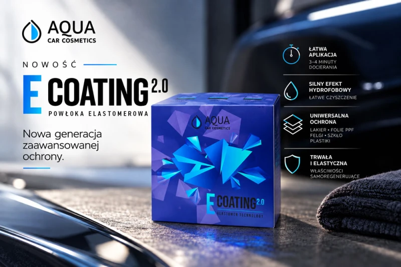 AQUA E-Coating 2.0 15ml powłoka elastomerowa lakier PPF felgi szkło