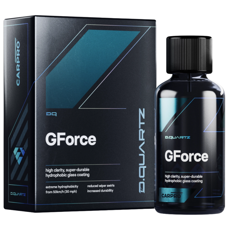 CarPro DQuartz GForce 50ml – nanodiamentowa powłoka do szyb, zestaw