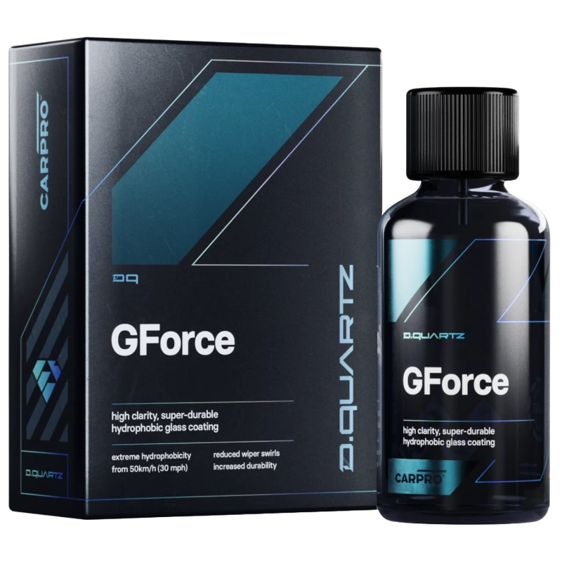 CarPro DQuartz GForce 50ml – nanodiamentowa powłoka do szyb, zestaw