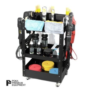 Poka Premium Wózek Detailingowy PRO 3 Półki WD_2