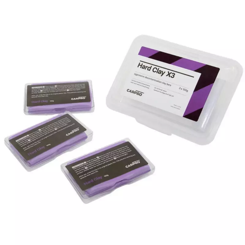 CarPro 3Clays  3 x100g HARD clay bar SET