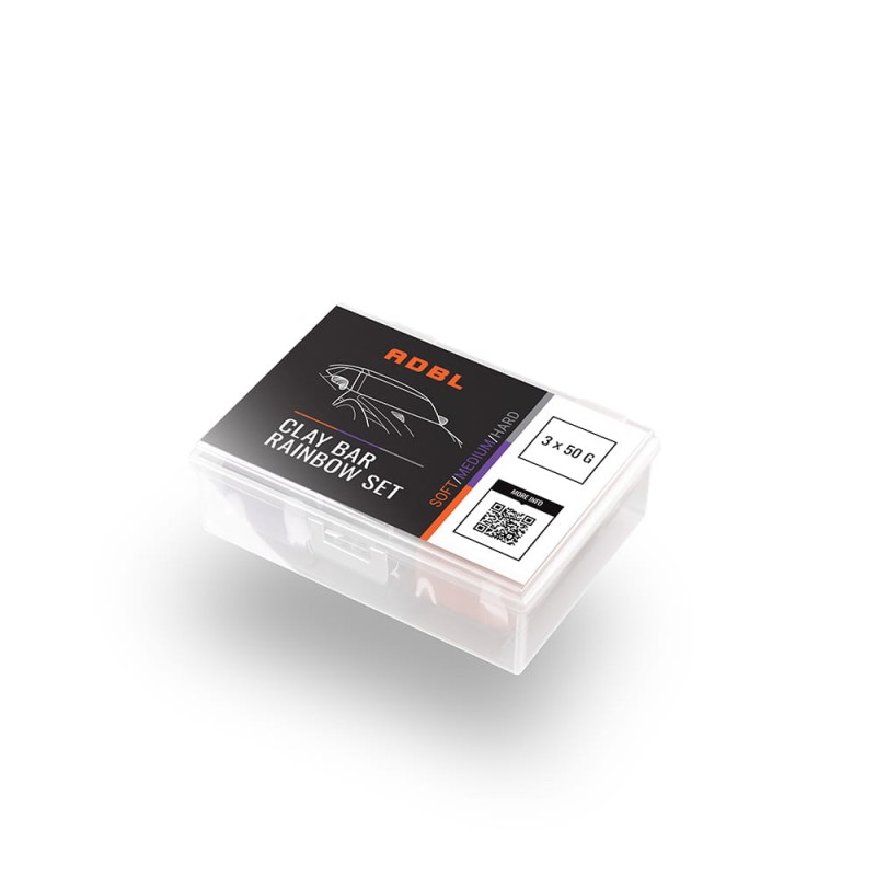ADBL Clay Bar Rainbow Set 50g 3 szt. - zestaw gl