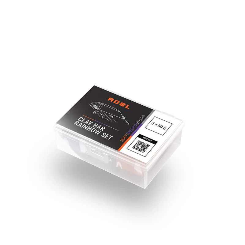 ADBL Clay Bar Rainbow Set 50g 3 szt. - zestaw gl