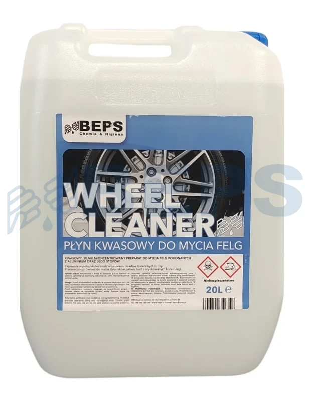 BEPS - Wheel Cleaner preparat kwasowy do mycia felg 20l