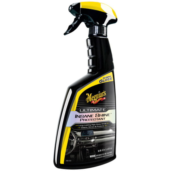 Meguiar's Ultimate Insane Shine Protectant Środek do pielęgnacji kokpitu i tworzyw – bardzo wysoki połysk (473 ml)