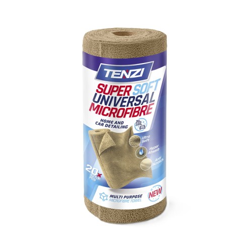 Tenzi Mikrofibra Brązowa 20 sztuk 35x35 230gsm