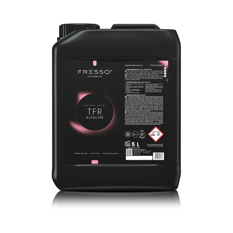 Fresso TFR Alkaline 5l skutecznie usuwa film drogowy