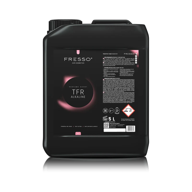 Fresso TFR Alkaline 5l skutecznie usuwa film drogowy