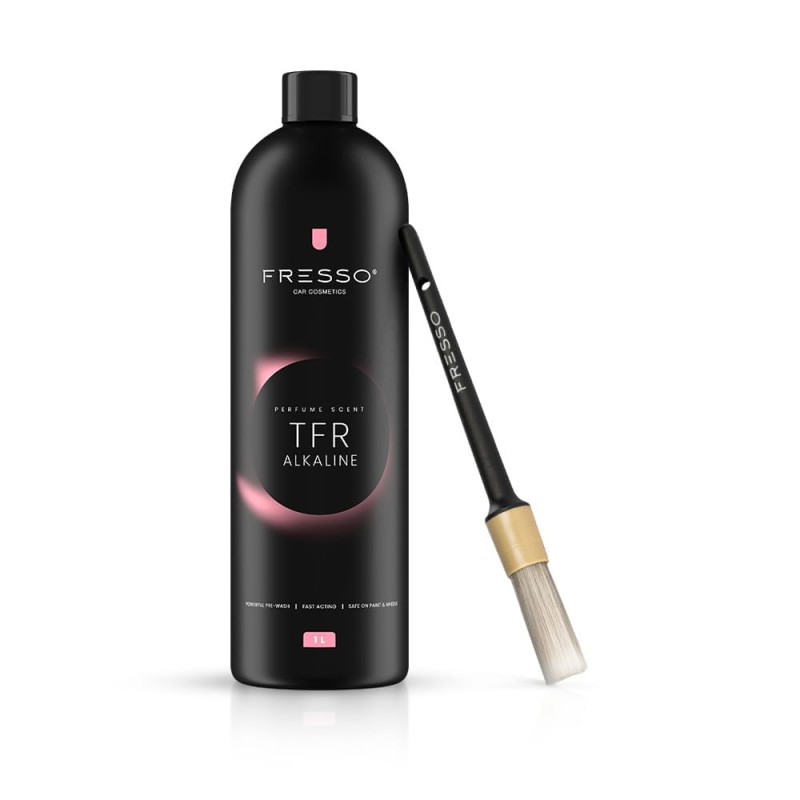 Fresso TFR Alkaline 1l + pędzelek skutecznie usuwa film drogowy