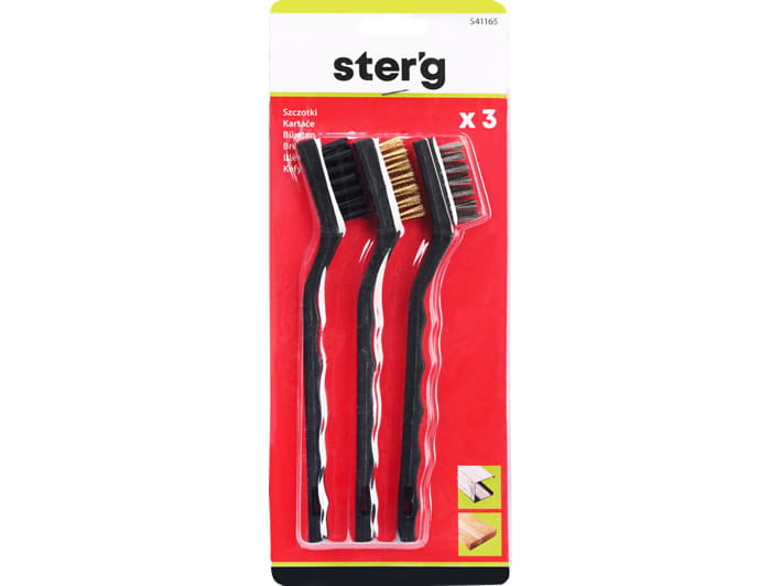 Sterg Zestaw szczotek drucianych 175mm 3 szt
