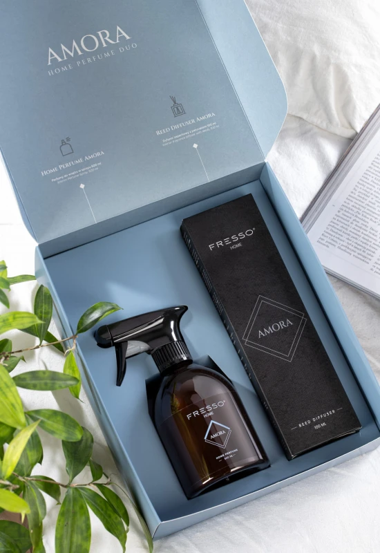 Prezent Na Święta Zestaw Fresso Home Perfume DUO Amora Gift Box Perfumy Dyfuzor