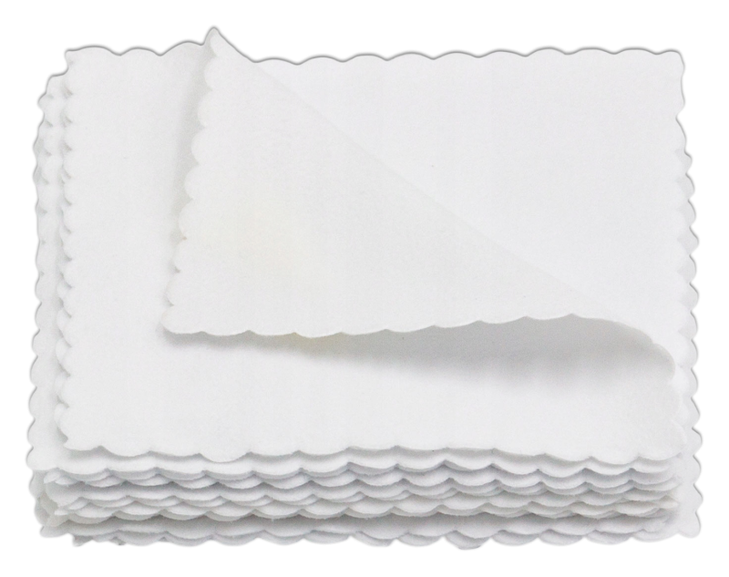 Kaiser Suede Small White Dove 10x10 - 10szt  Mikrofibra do aplikacji powłok