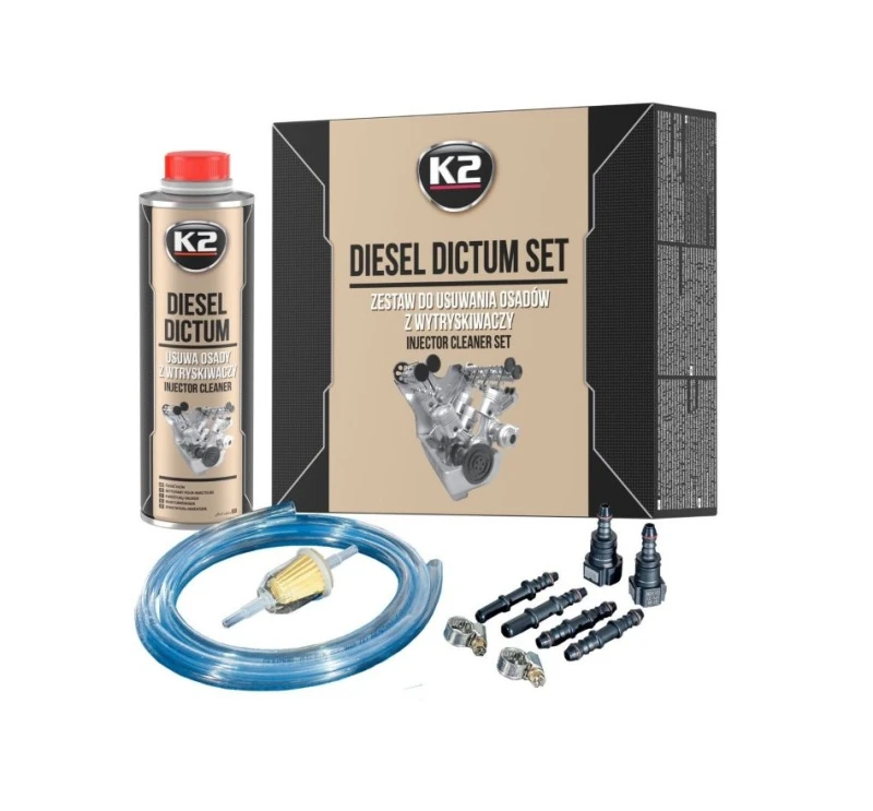 K2 Diesel Dictum SET  - Zestaw do czyszczenia wtryskiwaczy