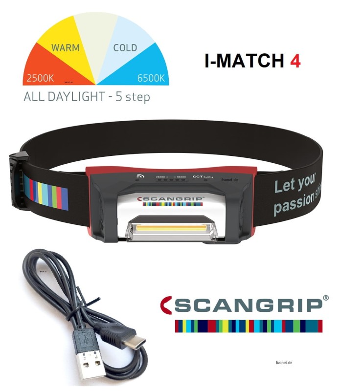 Scangrip I-Match 4 - Latarka inspekcyjna detailing i lakiernictwo