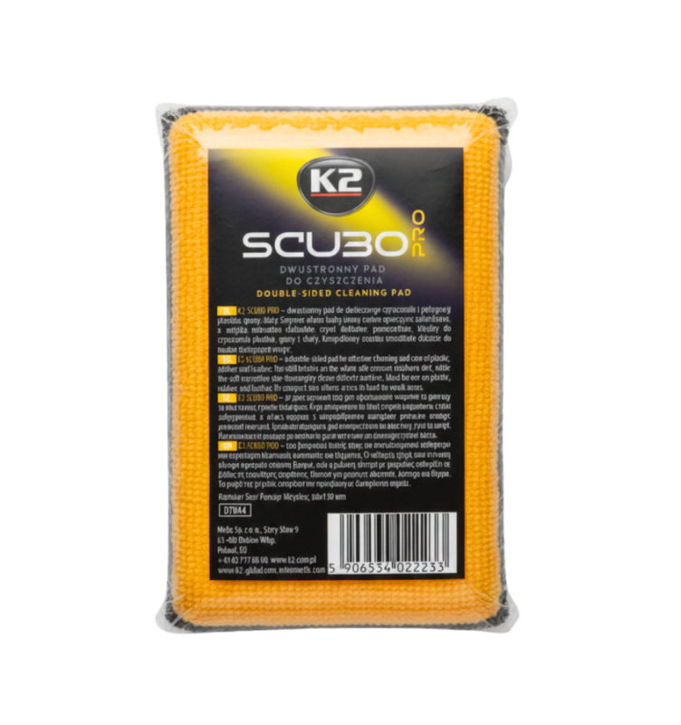 K2 Scubo Pro - Scrub Pad do czyszczenia i pielęgnacji plastików, gumy, skóry
