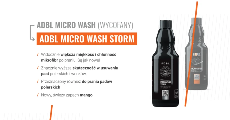 ADBL Micro Wash Storm 5L - Płyn do prania mikrofibr