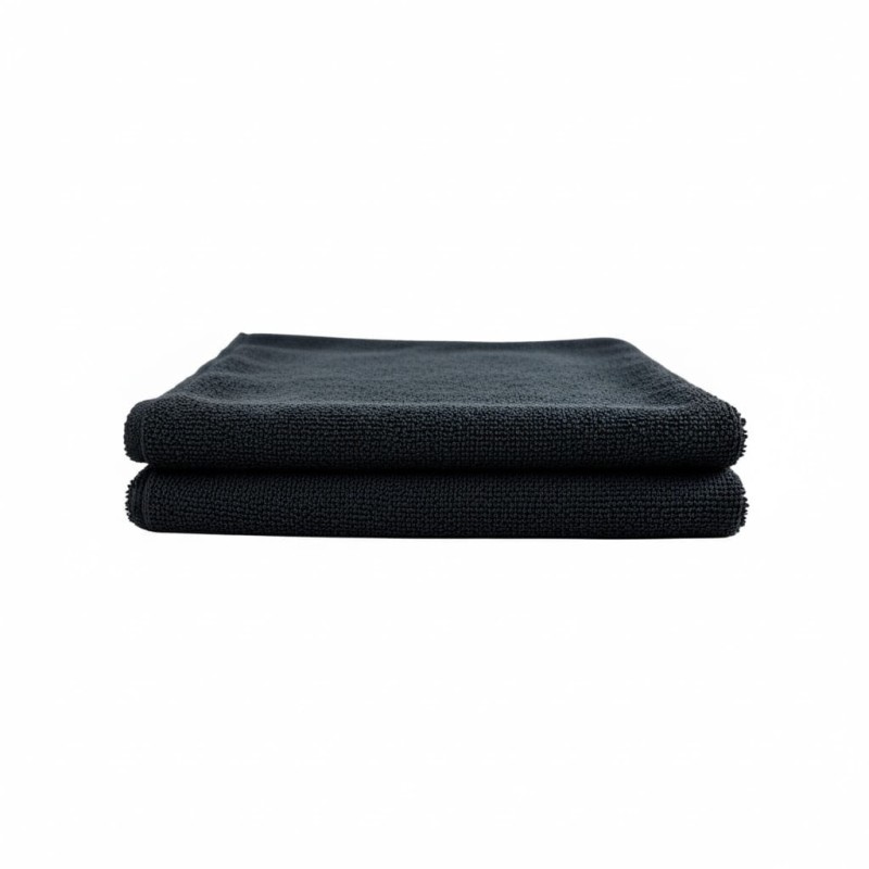Kaiser Falcon Black czarna mikrofibra 40x40 360gsm 70/30