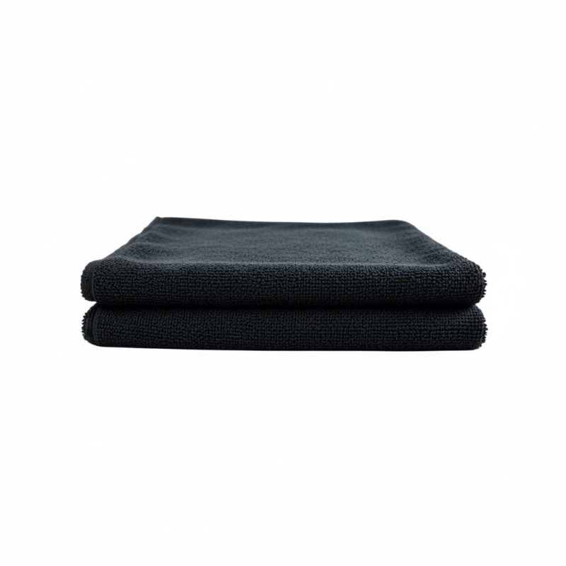 Kaiser Falcon Black czarna mikrofibra 40x40 360gsm 70/30
