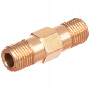 Nypel 1/4" długi do pianownic - mosiężny adapter 45 mm