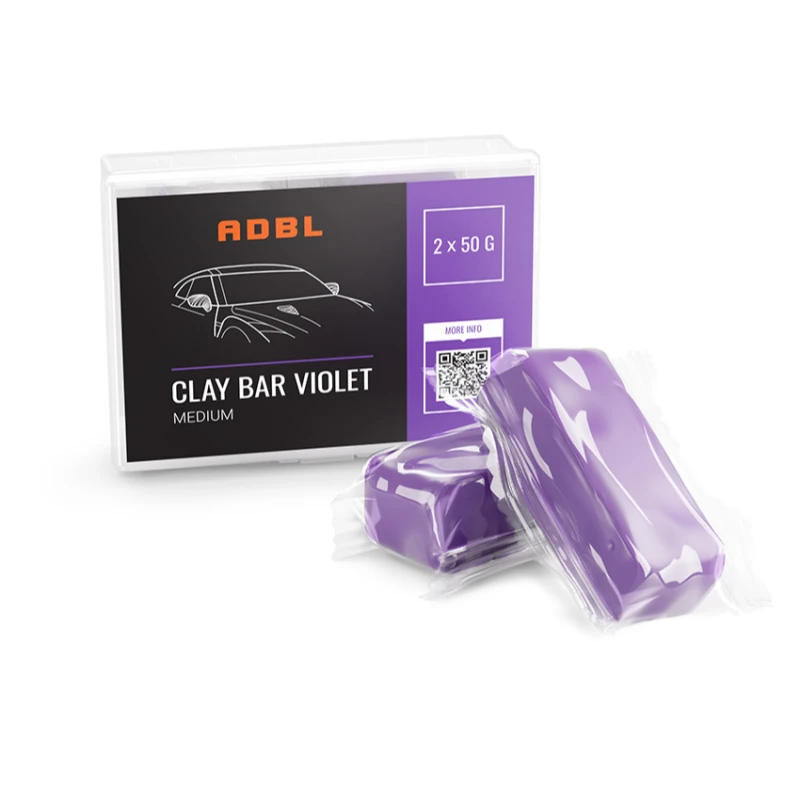 ADBL Clay Bar Violet 50g 2szt. średnio twarda glinka lakiernicza