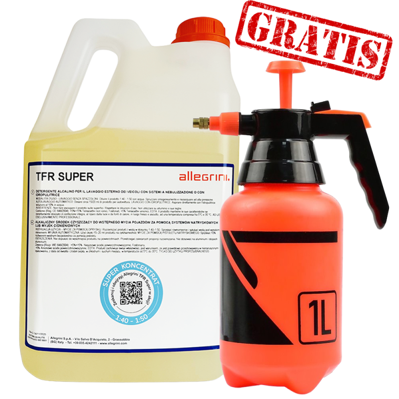 Zestaw Allegrini Super TFR 5L + Opryskiwacz 1L do mycia bezdotykowego