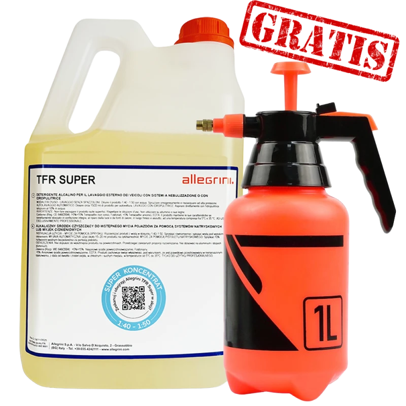 Zestaw Allegrini Super TFR 5L + Opryskiwacz 1L do mycia bezdotykowego