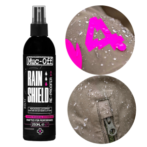 Muc-Off 20506 Rain Shield 250ml - impregnat do odzieży motocyklowej
