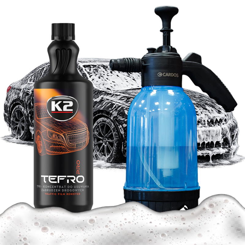 Zestaw do mycia bezdotykowego K2 – opryskiwacz 2L + Tefro 1L