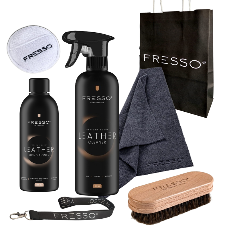 Fresso zestaw do skór odżywka 250ml i cleaner 500ml na prezent