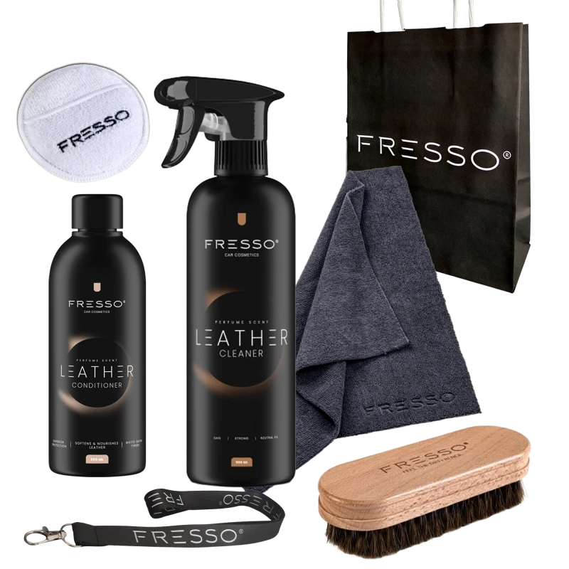 Fresso zestaw do skór odżywka 250ml i cleaner 500ml na prezent