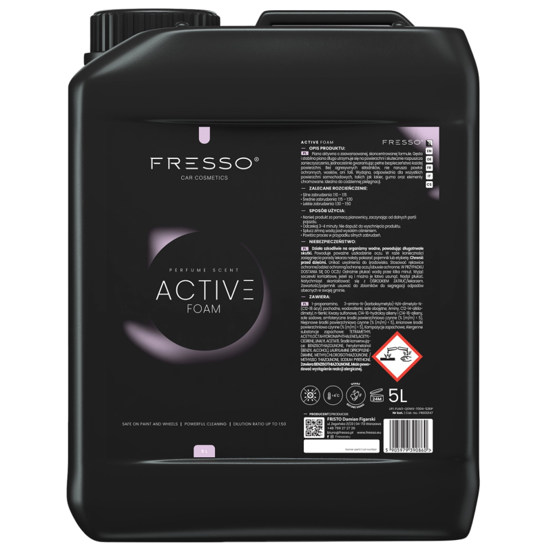 Fresso Active Foam 5L piana aktywna do mycia wstępnego