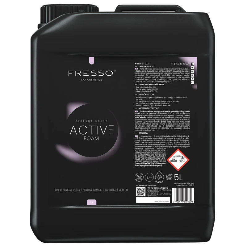 Fresso Active Foam 5L piana aktywna do mycia wstępnego