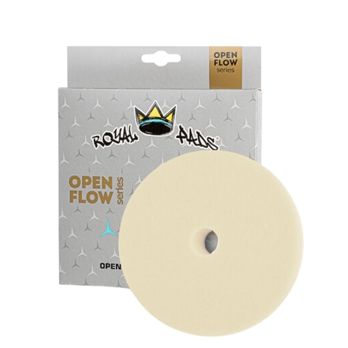 Royal Pads Open Flow Heavy Cut White 80mm - agresywny pad do polerki DA
