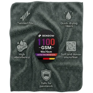Benbow Ręcznik do Osuszania 90×70 cm — Twisted Pile 1100gsm